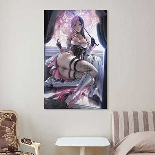 Цензуриран аниме секси девојче постер постер платно платно училница кујна спална соба естетика декорација