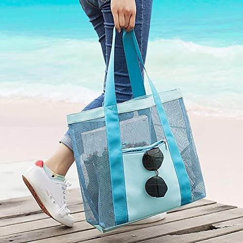 Голем капацитет патувања за патувања за плажа пикник плажа торбички торбички за ручек плажа за плажа за мажи жени што се мијат торба
