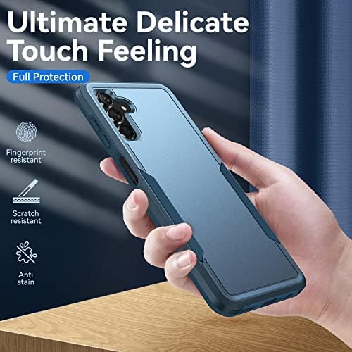 Teayoha 4-во-1 Samsung Galaxy A13 5G Case, [2 пакет со темпераменс стаклен екран + заштитник на леќи со темперамента камера] Тенок