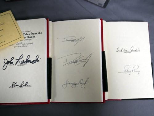 Потпишани приказни на Johnон Ласковски од соблекувалната на Хосиер, Leatherbound Edition 7 Legends Autographs