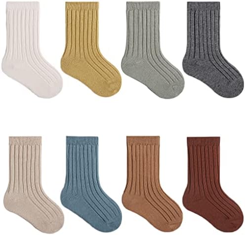 Бебе девојчиња момчиња памучни чорапи унисекс бебе цврста боја на глуждот чорапи за деца деца деца