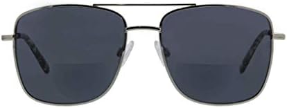 Peepers By Peeperspecs Big Sur Aviator очила за сонце, сребро-бифокални, 56 + 1