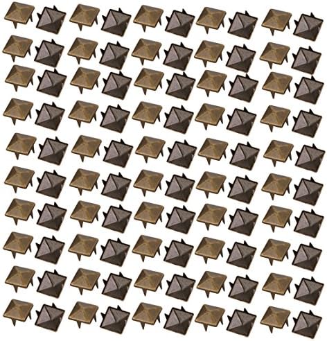 Aexit 100 парчиња 10мм дома хардверски плоштад во форма на бронзен тон на бронзена тон за белешка за занаетчиски модел: 53AS508QO185