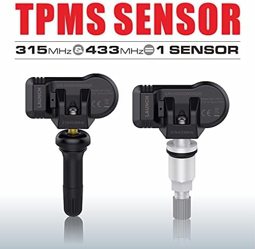 Стартувајте CRT511 TPMS Relern алатка со 8PCS 2 во 1 315MHz & 433MHz TPMS сензори, еден клик за пристап до TPMS дијагностицирање,