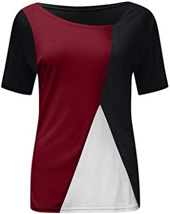 Облека за тренингот за жени, женски летни чипка на врвови со кратки ракави против вратот Полка точка блузи кошули женски врвни врвни