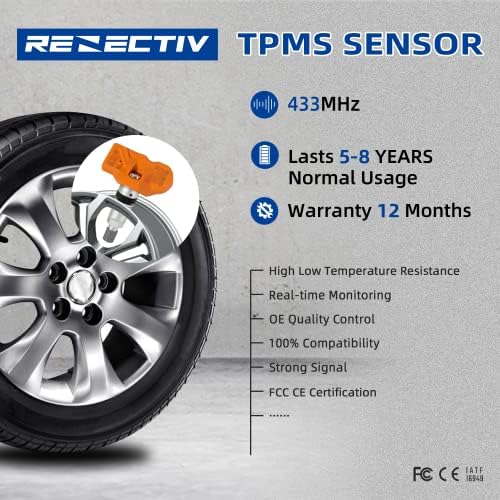 Сензор за TPMS, 36106790054 Сензор за систем за набудување на притисок во гумите, 36106856227 433MHz замена на сензорот за притисок на гумите