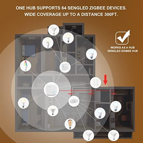 Sengled Zigbee Паметни Светилки, Паметен Центар Потребни, Работа Со SmartThings иoо Со Вграден Центар, Гласовна Контрола Со