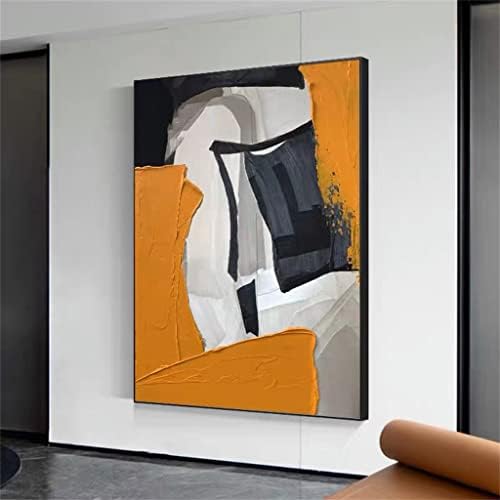 Liruxun портокалово апстрактно пејзаж платно масло за сликање дневна соба апстрактна уметност слика дома декор подарок