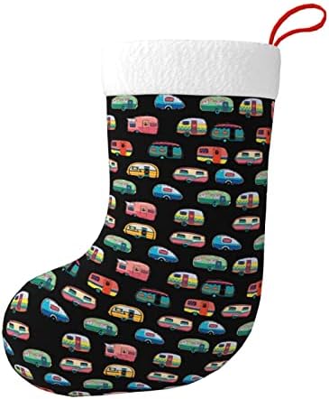 Божиќни чорапи на Аугенстер, Среќни шарени Кампер, двострано камин што виси чорапи