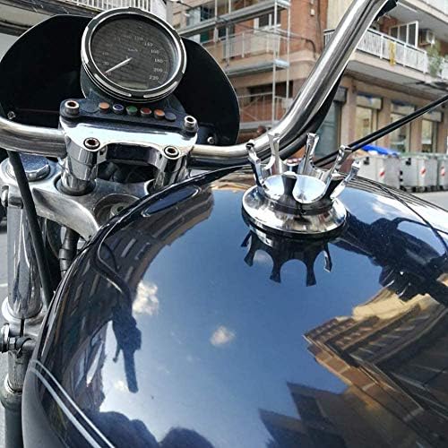 2 поставени капачиња за гас за моторцикл круна во стилот на гориво капаче алуминиум се вклопуваат за Харли Спорттер XL 1200 883 48 Dyna