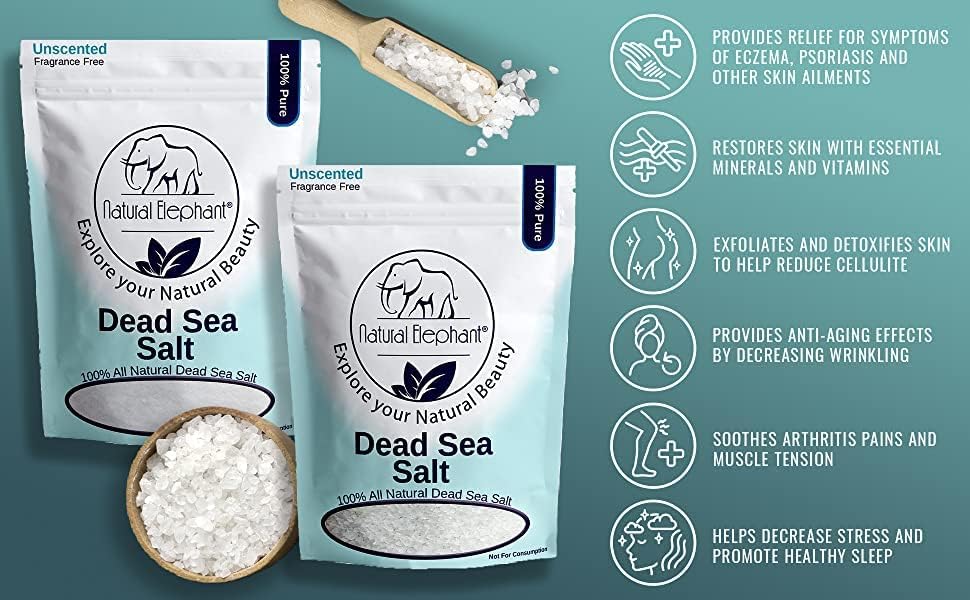 Мртво Море сол 2 килограми Од Природен Слон