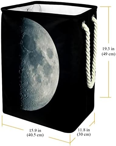 Црна Вселенска Месечина Торби За Чување Корпи За Перење Вградена Постава Со Држачи Што Се Одвојуваат Преклопливи Пречки За Перење
