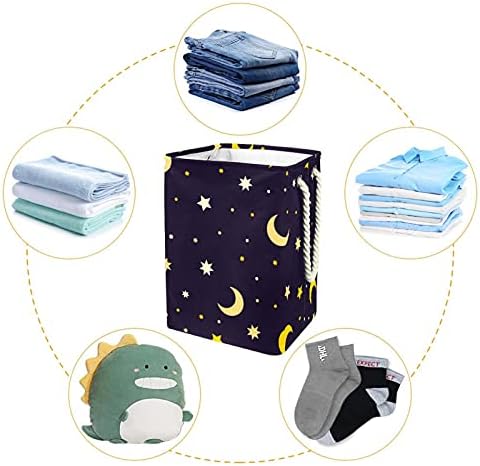 Starвездена месечина шема за перење алишта што може да се сруши правоаголен организатор за попречување за унисекс возрасни, тинејџери,