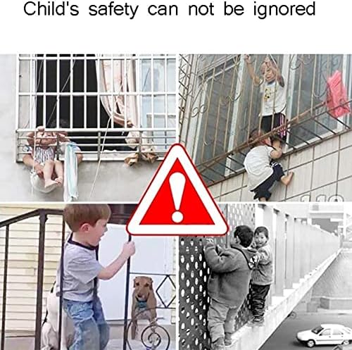 Најлон јаже безбедност нето трајно качување за качување за деца балконски скалила бариера за огради за висина на мрежа ， прилагодлива afgzq)