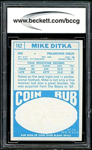 1968 Топпс 162 Мајк Дитка картичка BGS BCCG 9 во близина на Mint+