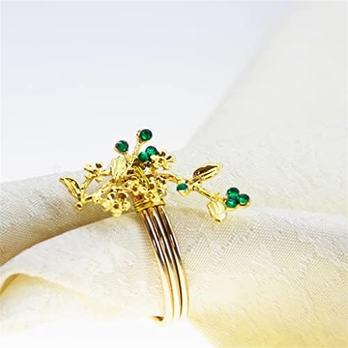 Н/А салфетка прстен трпезариска маса прстен прстен за салфетка 12 парчиња салфетка прстен украсен држач за растенија