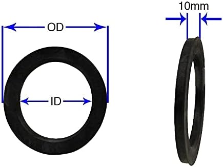 Делови за додатоци на тркала сет од 4 центрични прстени од 130,8 до 124,9, Центар за возила: 124,90мм, Центар за тркала Боре: 130,80мм,
