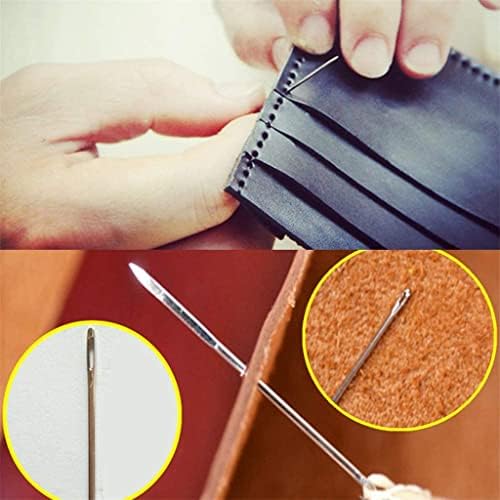 Gretd 26pcs кожа занаетчиски занаетчиски алатки за шиење кожни дупки за шиење кожа за шиење восочна нишка и игла и игла