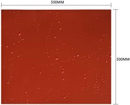 500x500mm Силиконски гумен лист црвена плоча Мат со висока отпорност на температура 1мм 2мм 3мм 4мм 5мм силикон гума душек