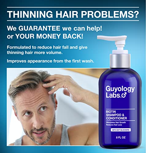 Машки Шампон Против Опаѓање На Косата И Регенератор За Истенчување На Косата-Природни Блокатори НА ДХТ За Намалување На Падот На Косата - Биотин
