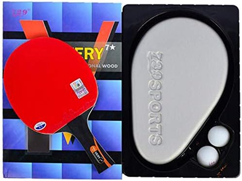 ССХХИ 7 Starвездени табели тениски лилјаци, професионална пинг -понг лопатка за постари играчи, мода/како што е прикажано/кратка рачка
