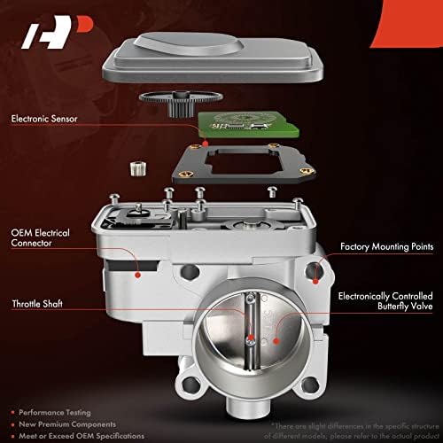 А-премиум електронски гаснење тело со TPS сензор компатибилен со Toyota Tundra 2011-2014, 4Runner 2010-2019, FJ Cruiser 2010-2014