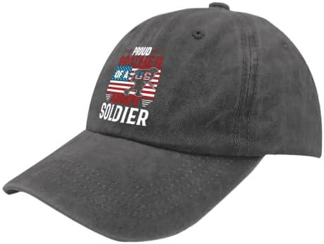 Капачиња горд брат на војник на американската армија тато капа, гроздобер бејзбол капа за жени