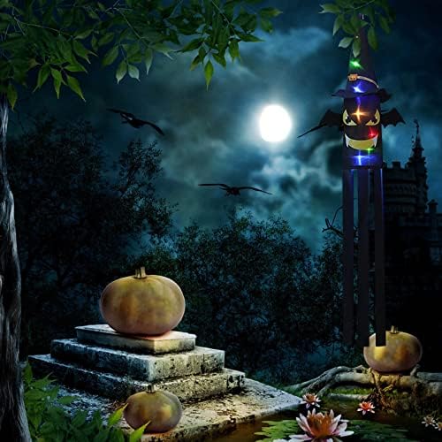 LED светла за Ноќта на вештерките хорор духови облека капа светло скелет жици светла водоотпорна забава двор декор совршен за забави со теми