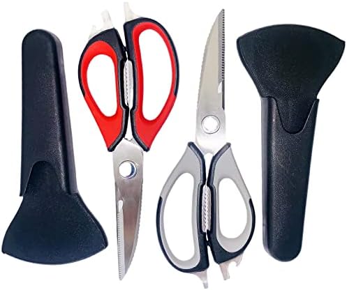 Ножици во кујната, кујнски ножици со тешка должност со магнетни ножици, ножици за месо, ножици од живина, ножици на билки.