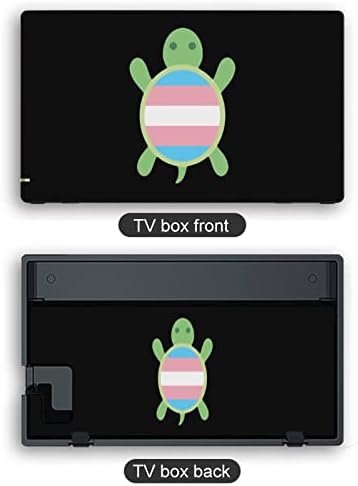 Трансродовите налепници на желка со знаме ја покриваат заштитната плоча на кожата за Nintendo Switch