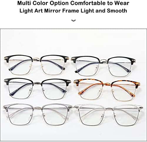 CHNLML Ретро Половина Рамка Миопија Очила мажи&засилувач; Жените, Бизнис Мода Очила, Далечина Кратковид Очила