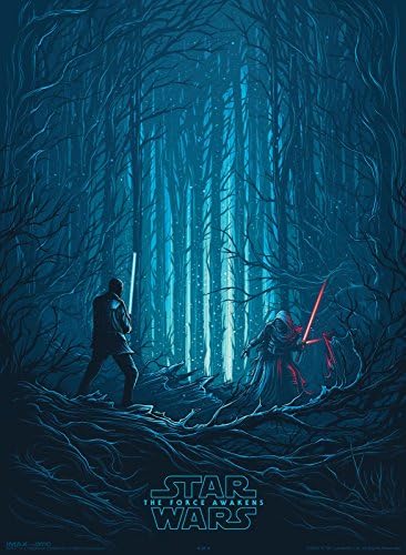 Војна на Starвездите The Force Awakens сет од 4 оригинални промо филмски постер 9,5 x13 IMAX 2015 AMC