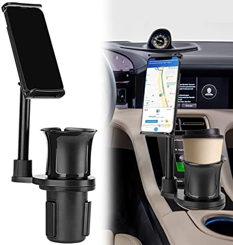 Држач за чаша за седишта за мобилни телефони, монтирање на држач за чаши за автомобили за автомобил со 360 ° монтажа на телефон за