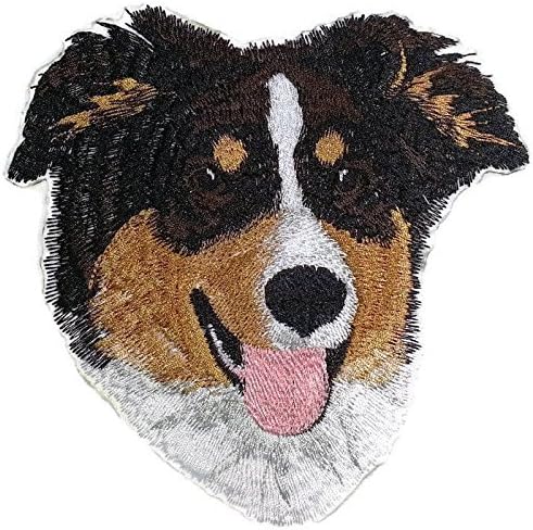 Неверојатно прилагодено австралиско овчарско куче Везење Ironon/Sew Patch [5,5 x 5,5] [Направено во САД]