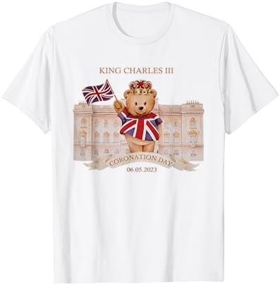 Кралот Чарлс ЛЛЛ Коронирање Денот на семејството Семејство што одговара на дете маица за деца