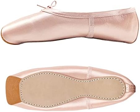 Хукаи професионален балет Поинте чевли дами танцуваат чевли со панделки за жени девојки Детски сатен балет чевли