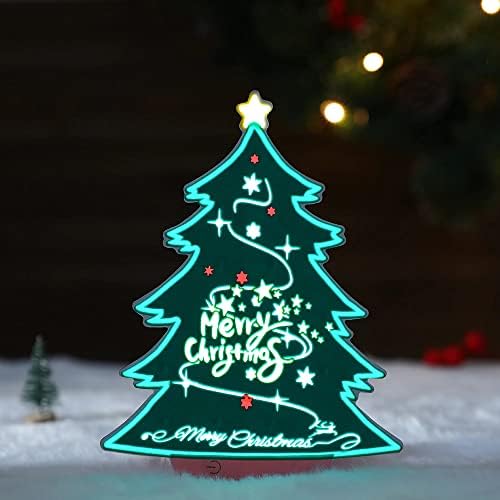 1 п.п. Божиќна таблета LED светло неонски украси Божиќна забава Декорација Декорација Деца подароци Нова Година 2023 година Ноел Навидад