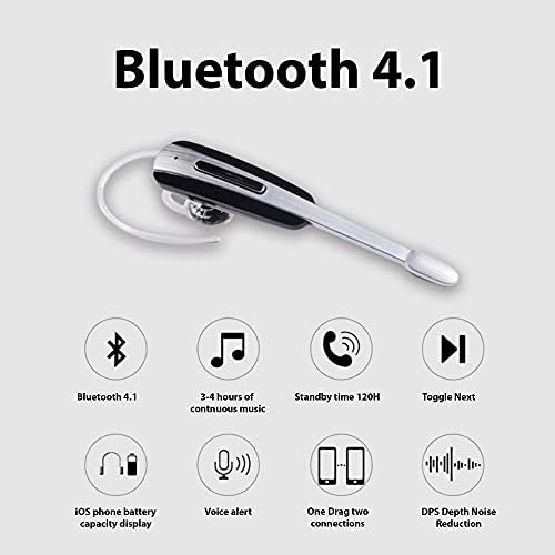 Слушалките за слушалки на Tek Styz компатибилни со Motorola Edge 30 Ultra во уво безжичен Bluetooth бучава Откажување на слушалките