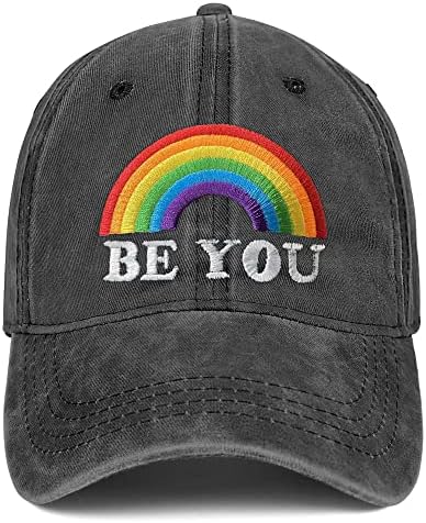 Гордо виножито камионџија капа за мажи и жени, ЛГБТ извезени бејзбол капи, прилагодливи подароци за бејзбол капа за перење ЛГБТК