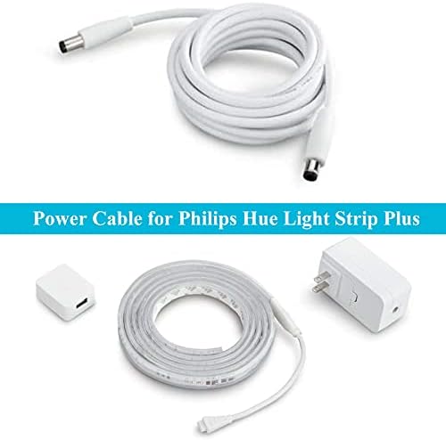 VHBW за Filips Hue Light Strip Plus Power Cable 800276 800268 555334 Smart Indoor Lightstrip, кабел за продолжување на долги 8,2 метри