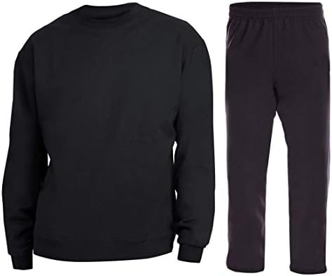 Hanes Comfortsoft црни џемпери за мажи со црно руно пантоло