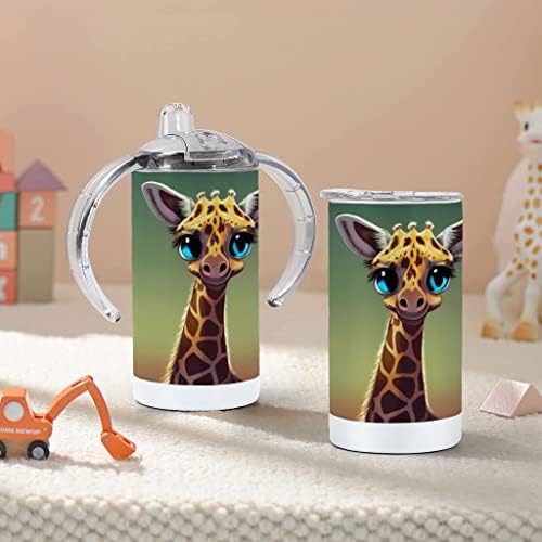 Смешни Жирафа Sippy Чаша - 3d Печатење Бебе Sippy Чаша-Симпатична Sippy Чаша