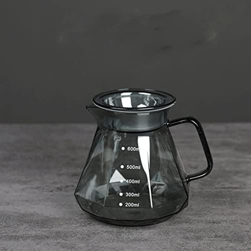 Ganfanren obsidian diamond turkish ладно пијалак производител на кафе, отпорна на топлина стакло Gongfu чајник чај чај сет