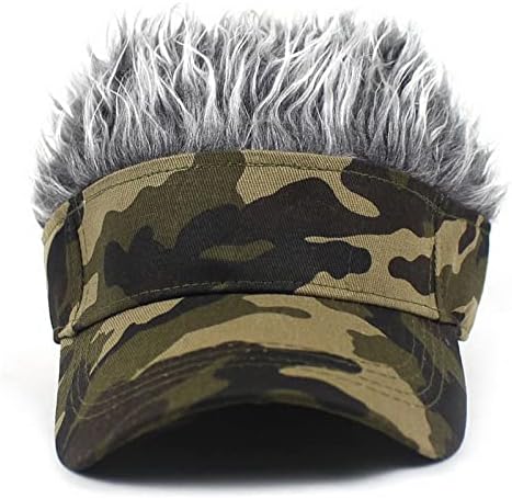 Faringoto перика капа мажи хип хоп популарна коса маскирна бејзбол перика капа прилагодлива перика за коса капа
