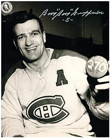 Берни „Бум бум“ Geoffrion го потпиша Монтреал Канадиенс 8 x 10 Фото - 70549 Б - Автограмирани НХЛ фотографии