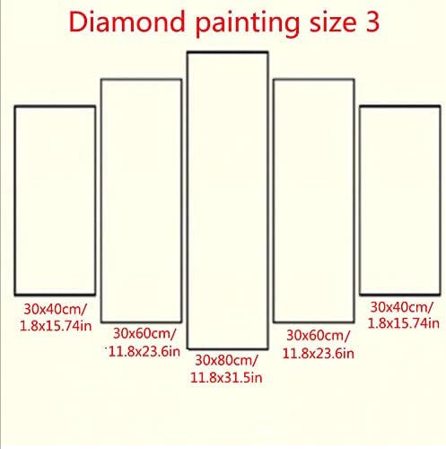 5 пакувања 5D комплети за сликање на дијаманти за возрасни почетници целосна вежба DIY дијамантска уметност Rhinestone Cross Stitch Paint