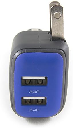 Dualx Dual USB полнач за автомобил и дом од Rapidx - Blue