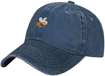 Природа мед пчела цртан филм клипарт каубој бејзбол капа тато капа гроздобер миење унисекс прилагодлив UPF 50+ морнарица сина