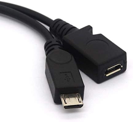Cable Neortx Micro USB OTG Splitter, микро USB OTG засилувач на моќност USB 2.0.