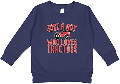Амдеско само момче кое сака маичка за дете на трактори